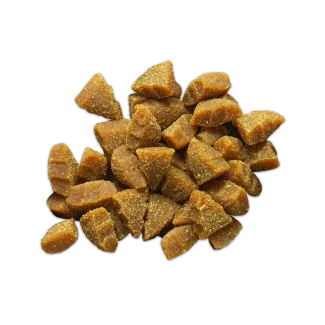 Zukes Mini Naturals Turkey and Cranberry chewy dog treats in the shape of trees