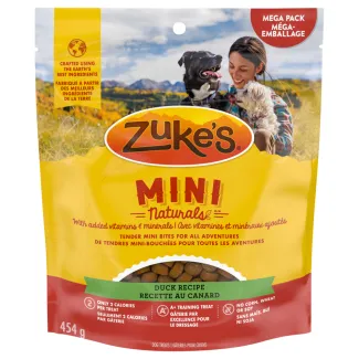 Zuke’s Mini Naturals Duck Recipe Dog Treats - Gâteries d'entraînement Zuke's Mini Naturals Recette de canard